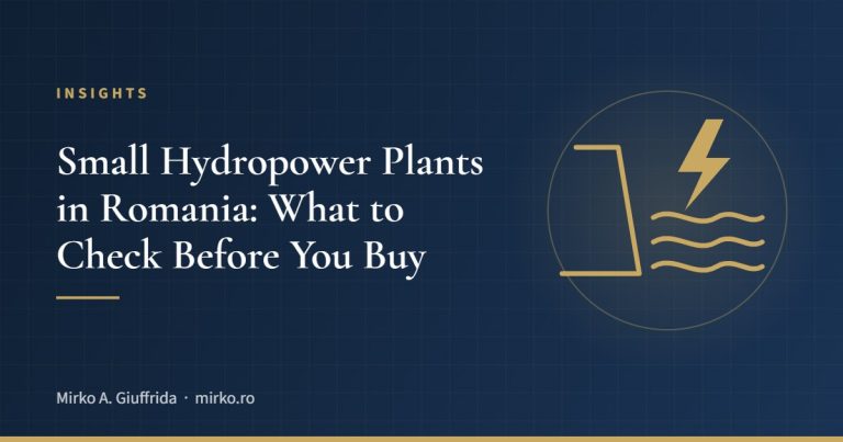 Small Hydropower Plants in Romania: What to Check Before You Buy